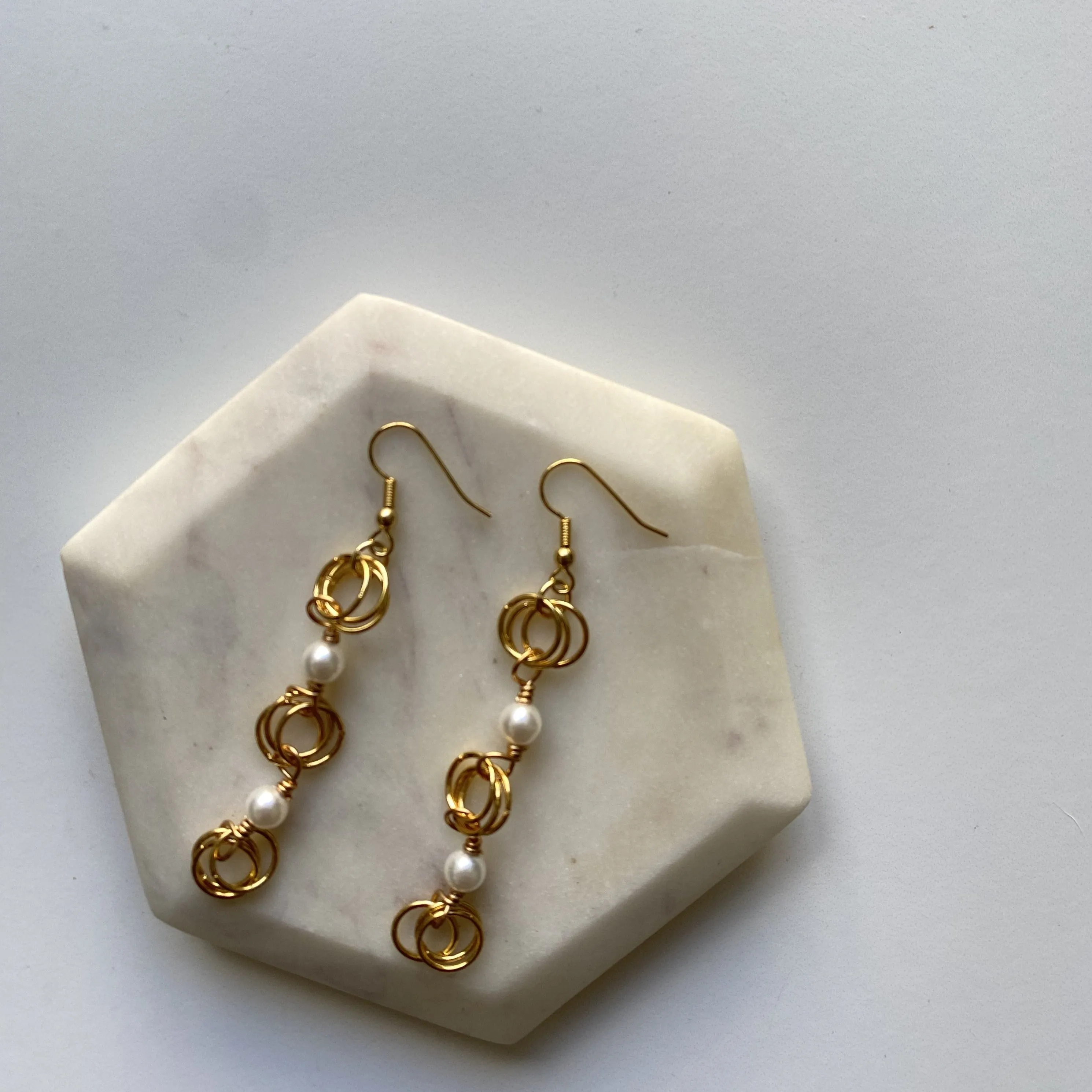The Kiere Earrings in Pearl
