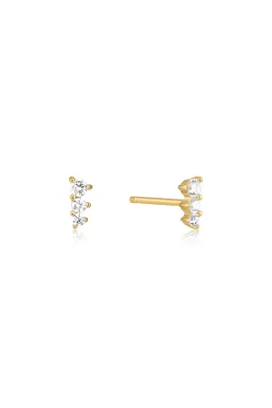 The Stardust Topaz 14ct Gold Vermeil Stud Earrings