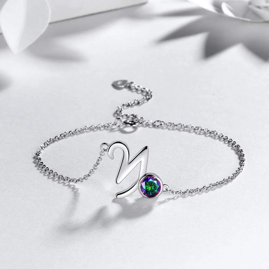 Tokyo Mart Capricorn Bracelet Women Girls Jewelry Birthday Gift Mystic Topaz Sterling Silver