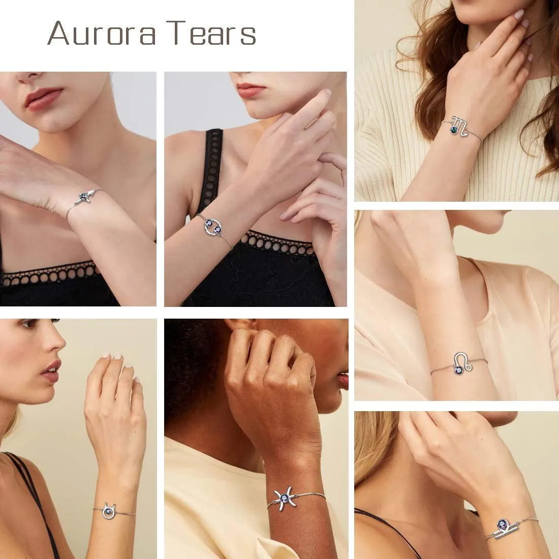 Tokyo Mart Libra Bracelet Women Girls Jewelry Birthday Gift Mystic Topaz Sterling Silver