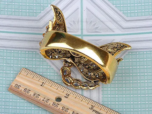 Topaz Dragonfly Bracelet Bangle Cuff