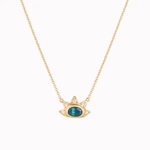 Tourmaline Sun Beam Necklace