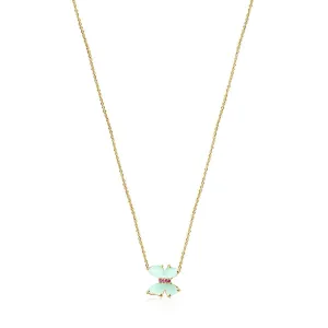 Tous Gold with Amazonite and Ruby Vita Necklace 918532040