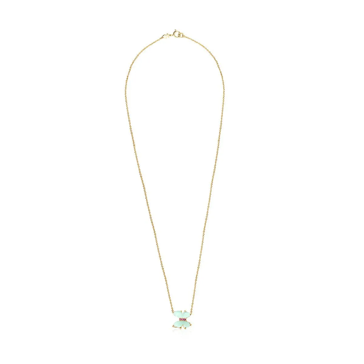 Tous Gold with Amazonite and Ruby Vita Necklace 918532040
