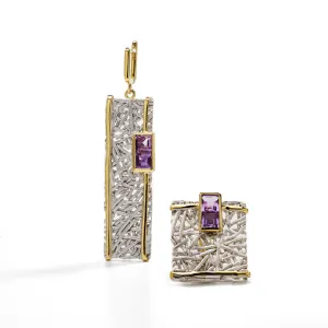 Verina Amethyst Earrings