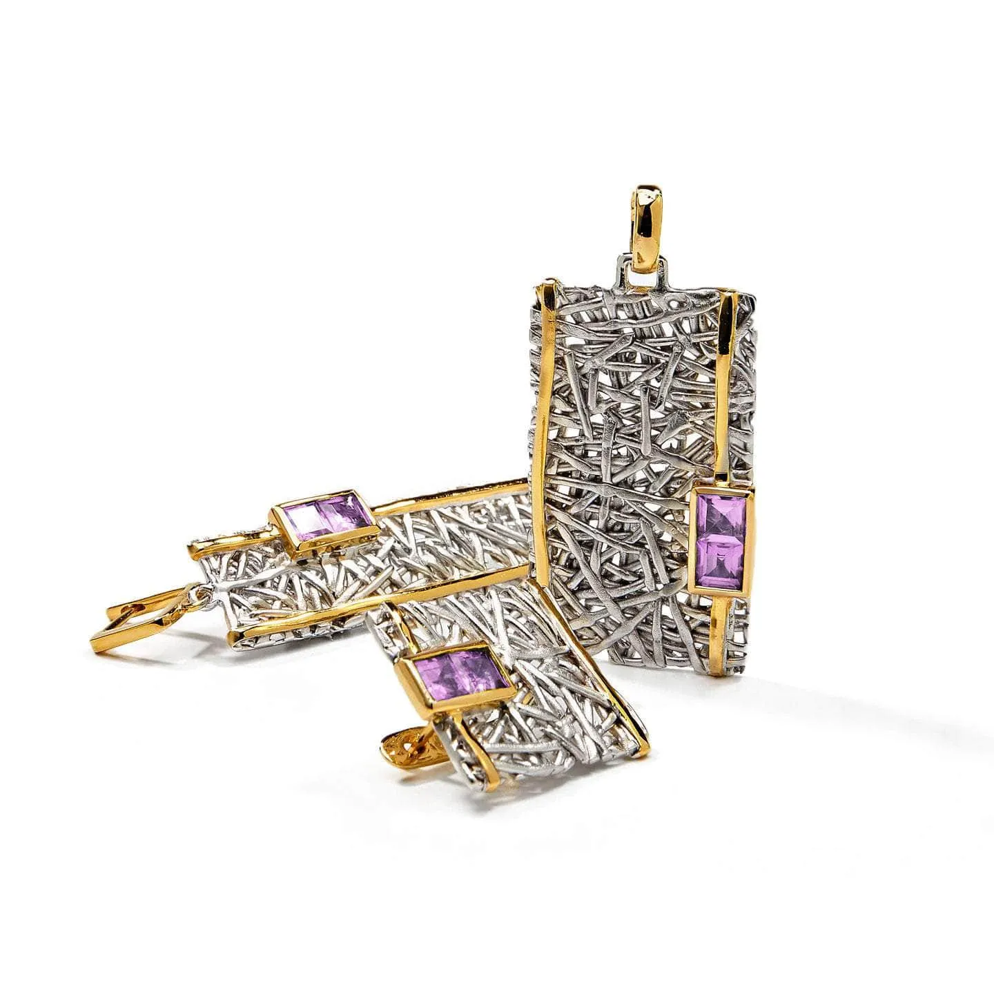 Verina Amethyst Earrings