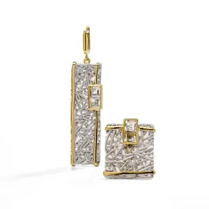 Verina White Topaz Earrings