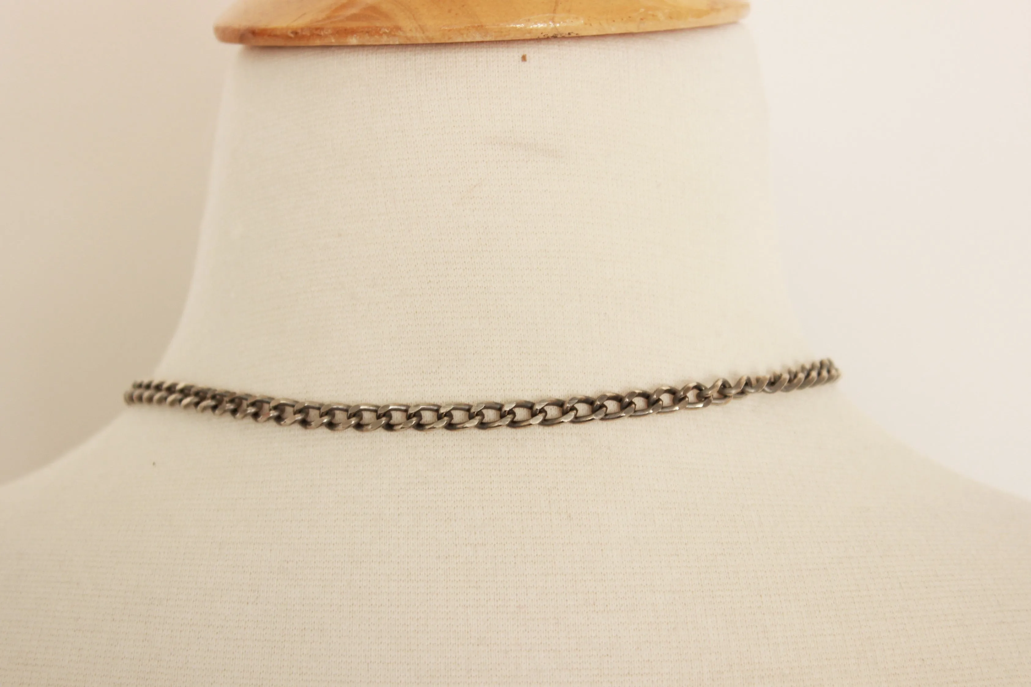 Vintage 1990s Cut Glass Necklace