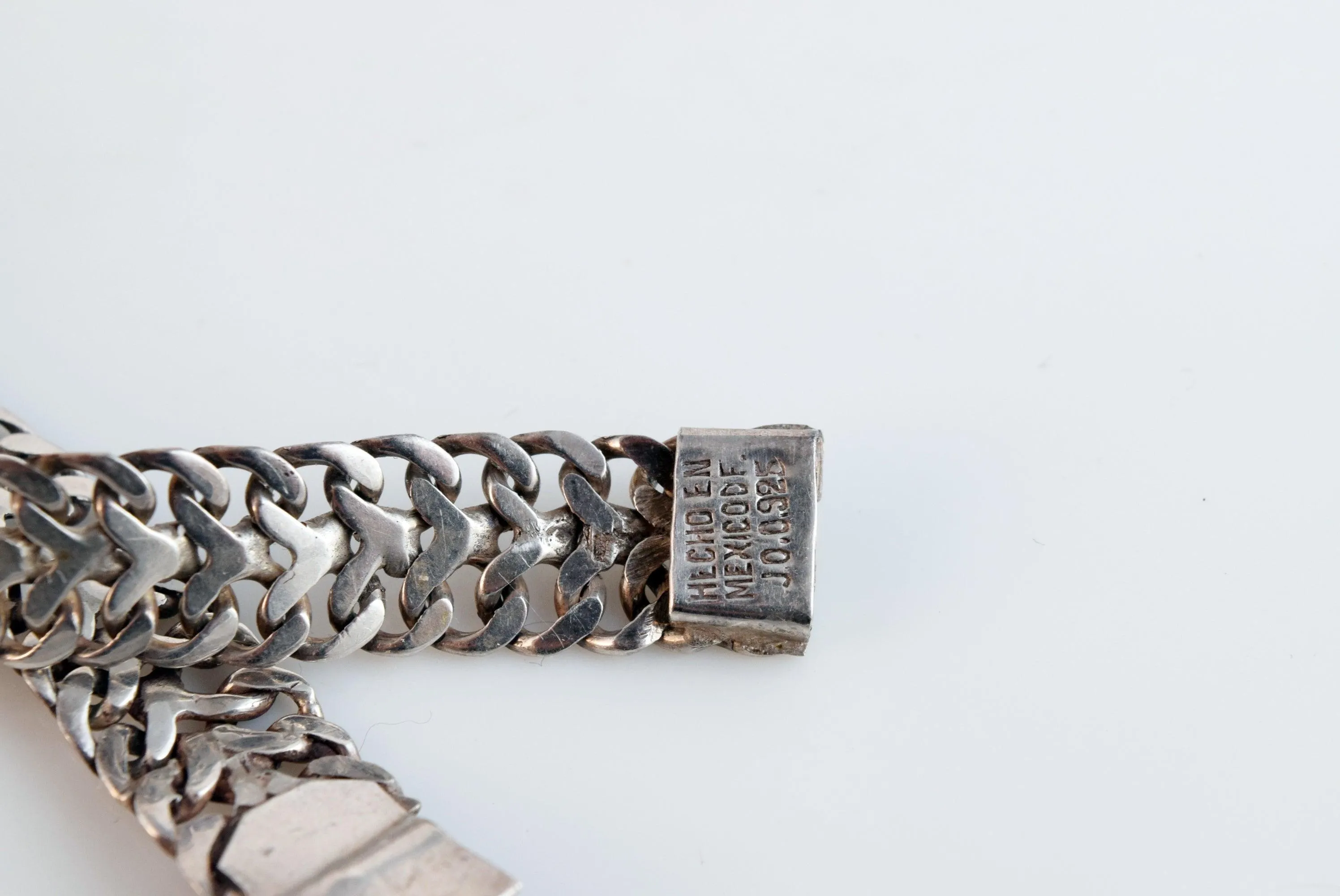 Vintage Petite Mexican Silver Choker Necklace