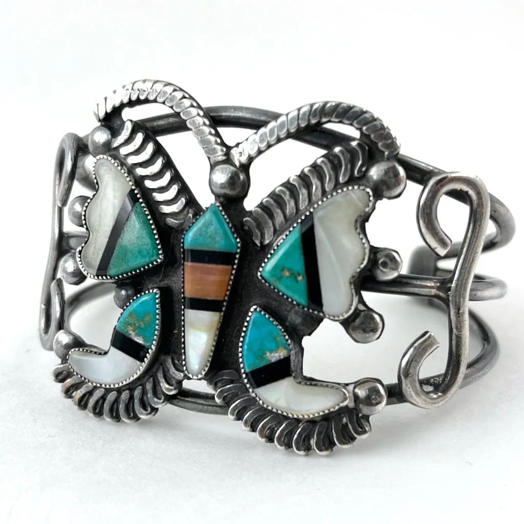 Vintage Zuni Butterfly Bracelet
