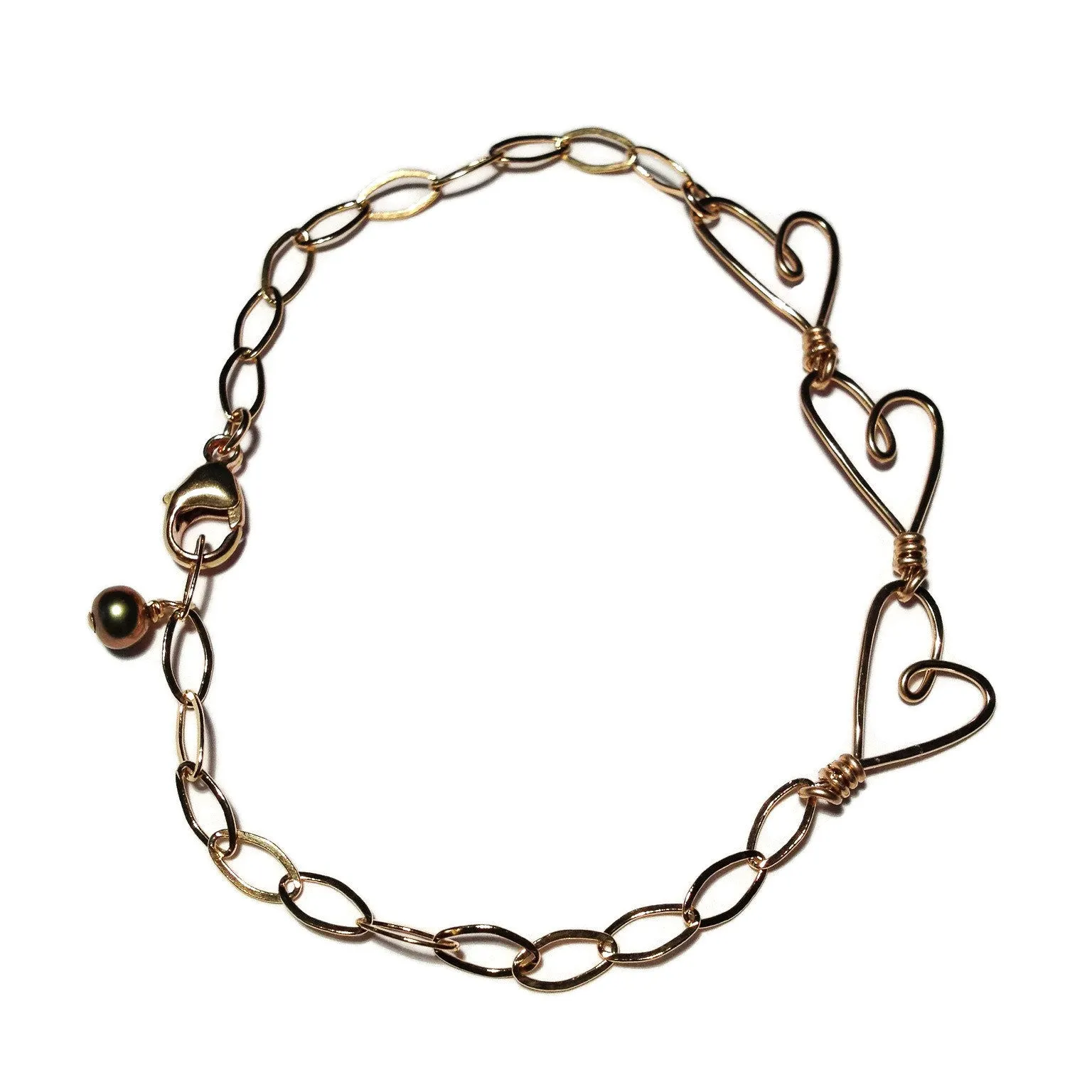 W- 3 hearts bracelet 3HB-*