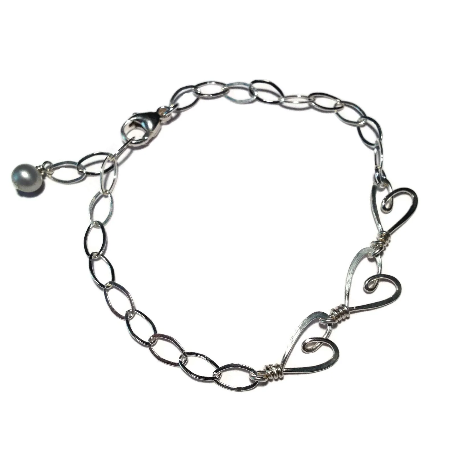 W- 3 hearts bracelet 3HB-*