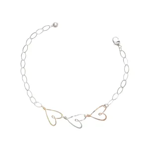 W- 3 hearts bracelet 3HB-*