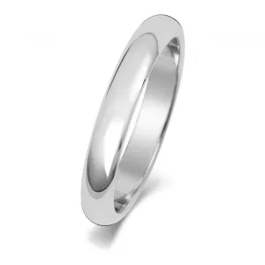 Wedding Band 18K D Shape 3 mm-1.4 Wedding  Ring WQ103WM/I