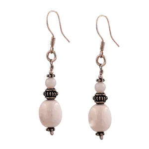 White Jasper Gemstone Earrings