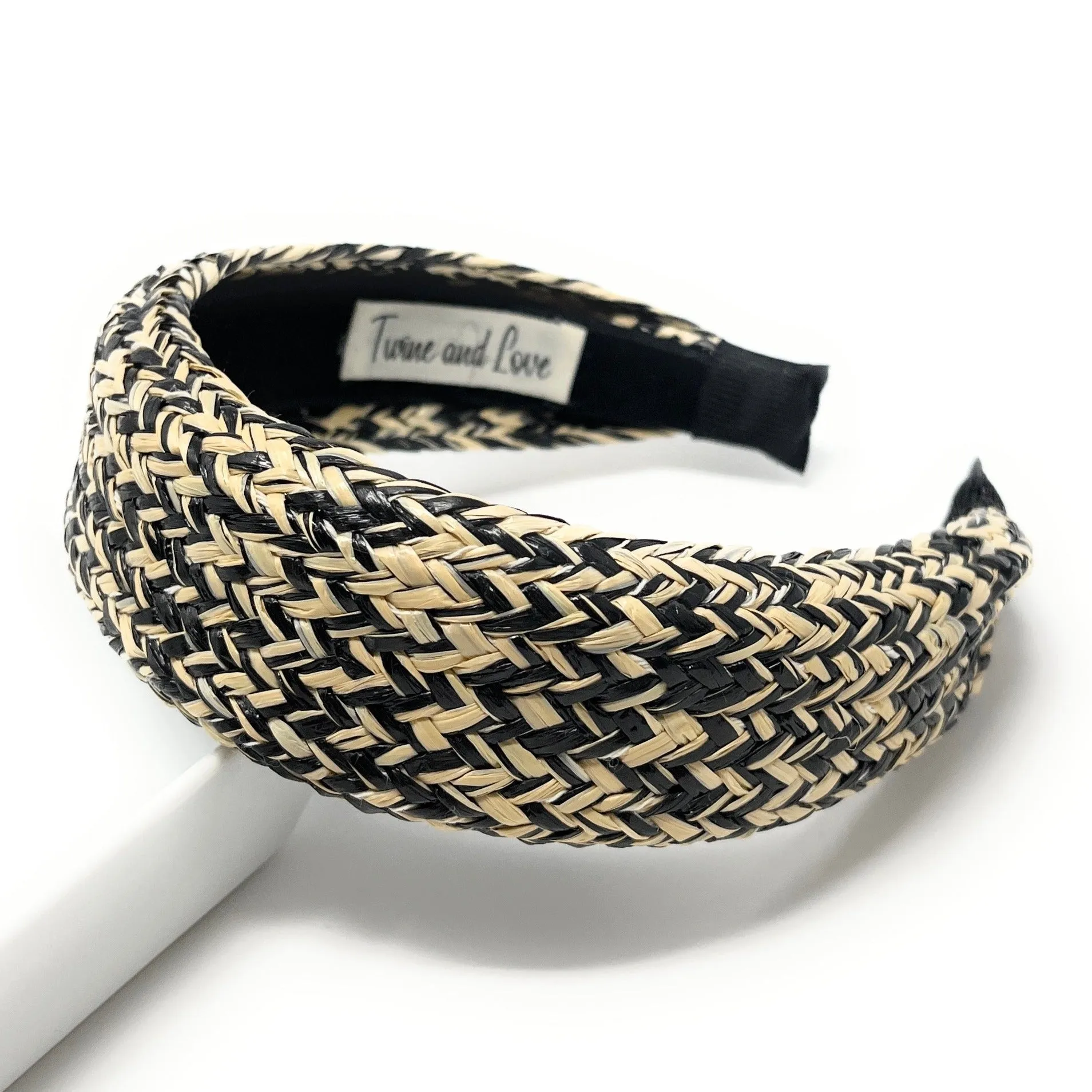 Wide Raffia Headband