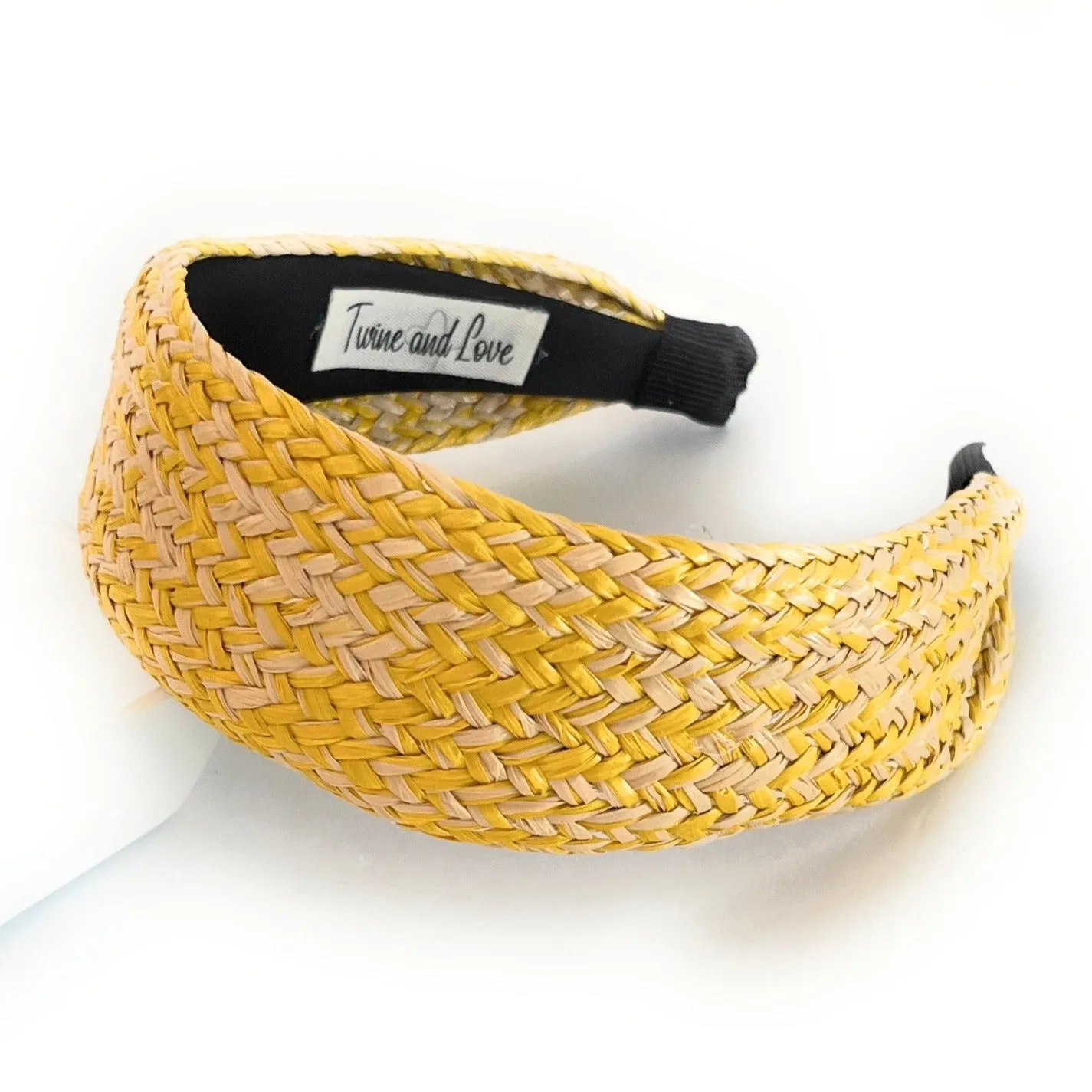 Wide Raffia Headband