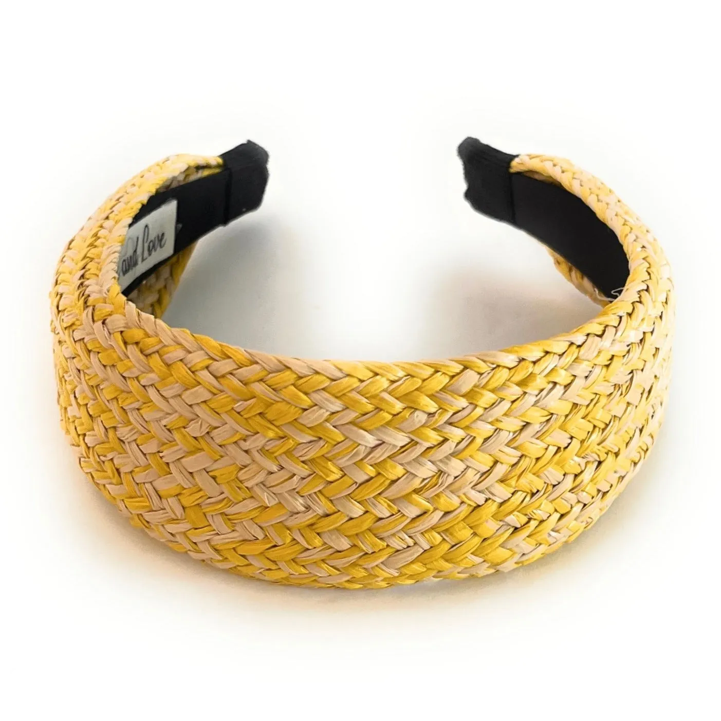 Wide Raffia Headband