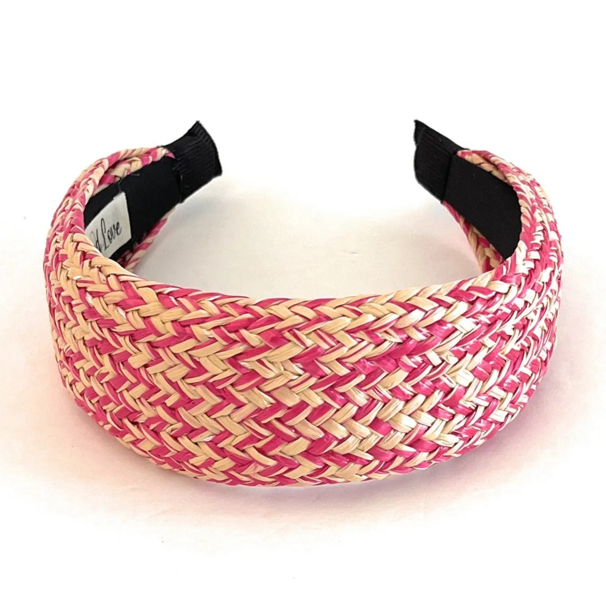 Wide Raffia Headband