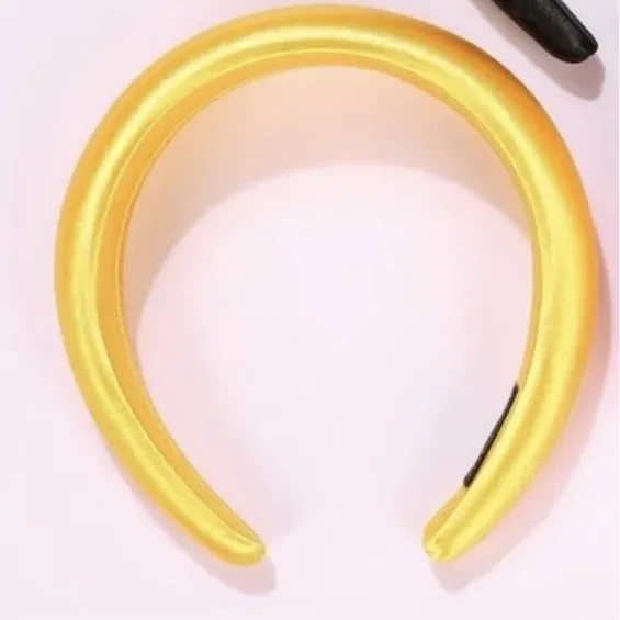 Yellow Satin Headband